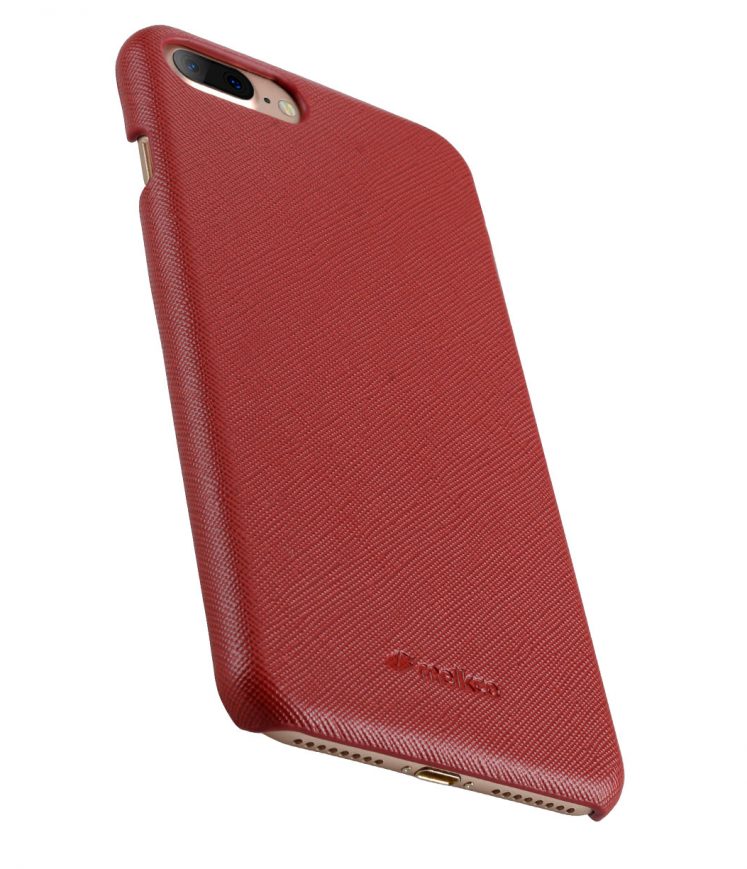 Melkco Mini PU Leather Snap Cover for Apple iPhone 7 Plus (5.5") (Red Cross Pattern PU)