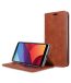 Book Type Series PU Leather Case for LG G6 - Livia Book Type (Brown)