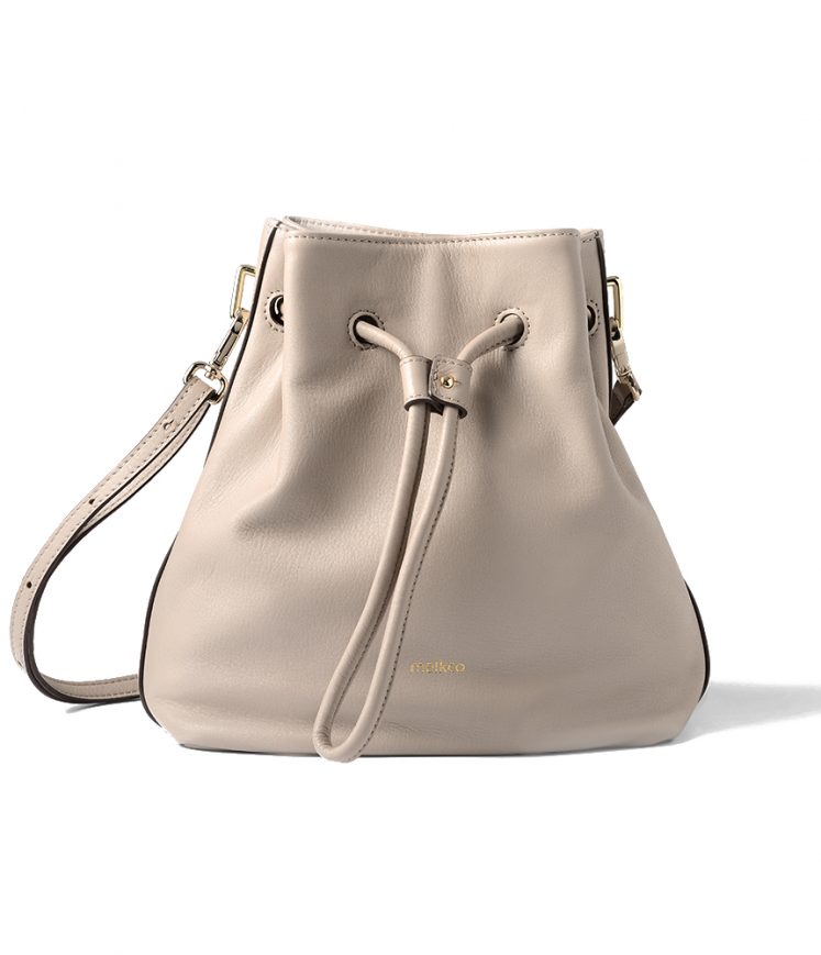 Melkco Fashion Chic Mode Series Multi Bucket Bag in Genuine Leather(Beige)