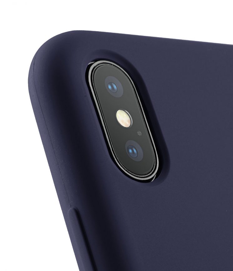 Melkco Aqua Silicone Case for Apple iPhone X - (Dark Blue)