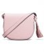 Melkco Blooming Series Mini Saddle Bag in Genuine Leather (Pink)