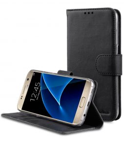 Melkco Mini PU Leather Case For Samsung Galaxy S7 - Wallet Book Type With Stand Function