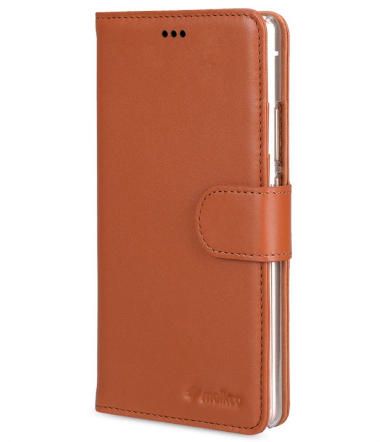 Melkco Premium Genuine Leather Case For Huawei P9 Lite - Wallet Book Type With Stand Function (Traditional Vintage Brown)