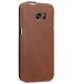 Melkco Premium Genuine Leather Case For Samsung Galaxy S7 Edge - Jacka Type (Classic Vintage Brown)