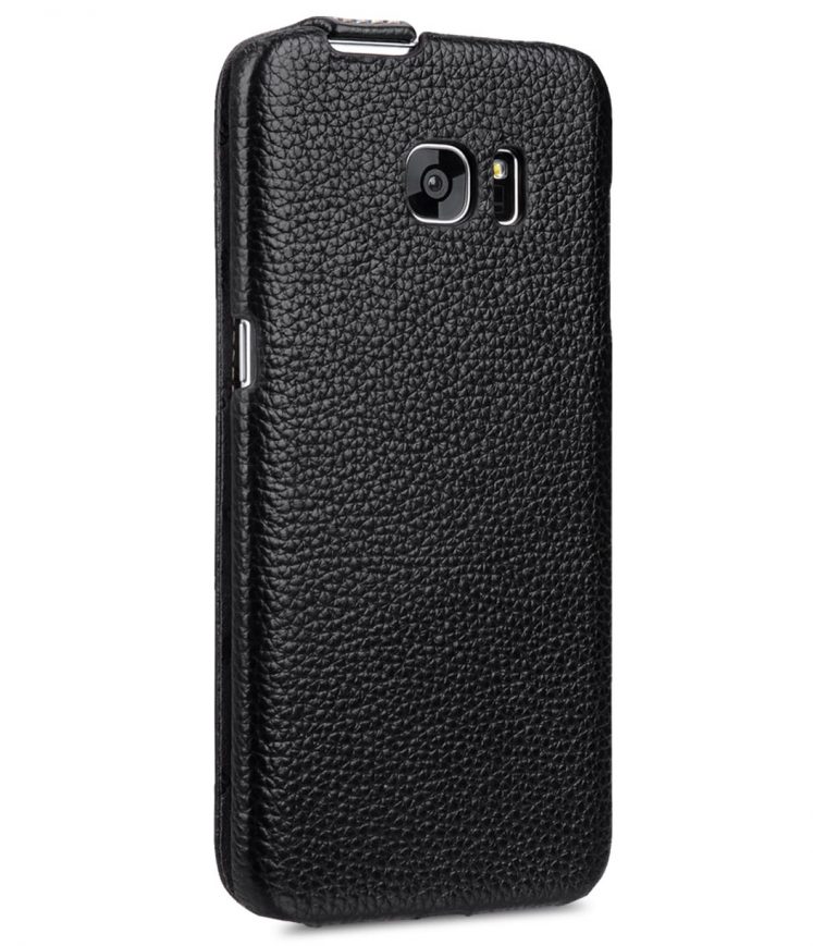 Melkco Premium Leather Cases for Samsung Galaxy S7 Edge - Jacka Type (Black LC)