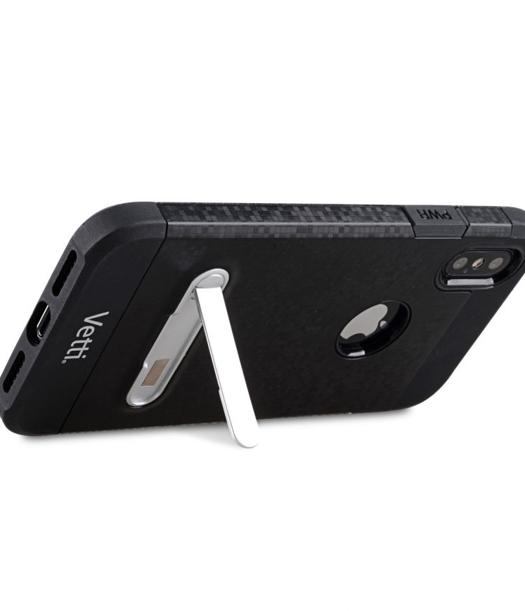 Vetti Craft Hybrid Jack Case for Apple iPhone X - ( Black )