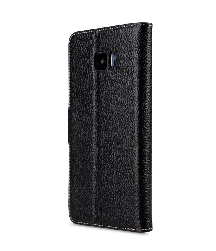 Melkco Premium Leather Case for HTC U Ultra - Wallet Book Clear Type Stand ( Black LC )