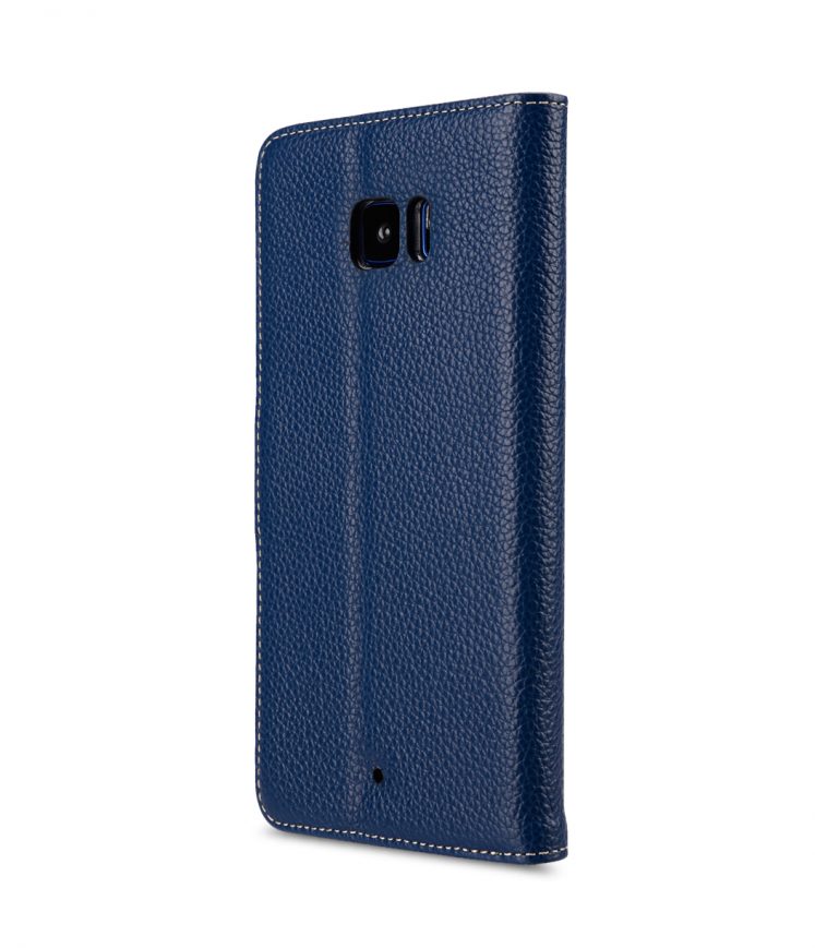 Melkco Premium Leather Case for HTC U Ultra - Wallet Book Clear Type Stand ( Dark Blue LC )