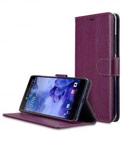 Melkco Premium Leather Flip Folio Case for HTC U Ultra - Wallet Book Clear Type Stand