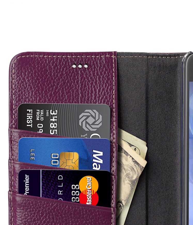 Melkco Premium Leather Case for HTC U Ultra - Wallet Book Clear Type Stand ( Purple LC )