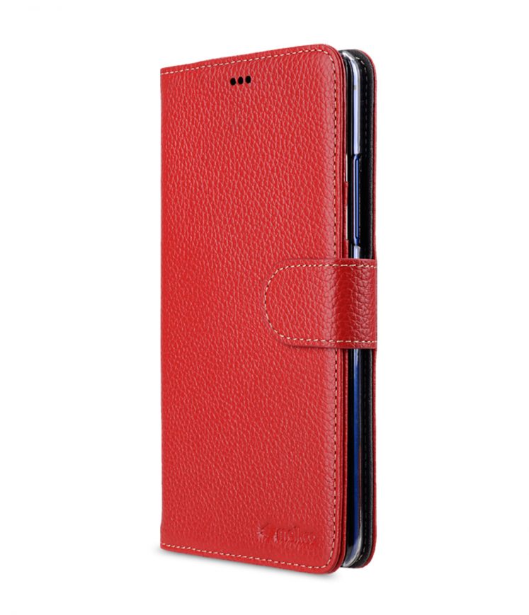 Melkco Premium Leather Case for HTC U Ultra - Wallet Book Clear Type Stand ( Red LC )