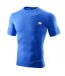 Men's Stretch Short-Sleeve Round Neck Sports T-Shirts - Size XXL - ( Blue )