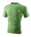 Men's Stretch Short-Sleeve Round Neck Sports T-Shirts - Size S - ( Green )