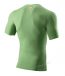 Men's Stretch Short-Sleeve Round Neck Sports T-Shirts - Size XL - ( Green )