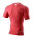 Men's Stretch Short-Sleeve Round Neck Sports T-Shirts - Size XXL - ( Red )