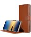 Melkco Premium Leather Case for Samsung Galaxy Note 8 - Wallet Book Clear Type Stand (Brown CH)