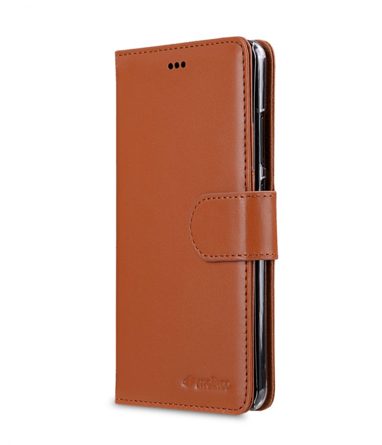 Melkco Premium Leather Case for Huawei P10 - Wallet Book Clear Type Stand ( Brown )