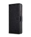 Premium Leather Case for LG G6 - Wallet Book Clear Type Stand (Black LC)