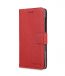 Premium Leather Case for Nokia 6 - Wallet Book Clear Type Stand (Red LC)