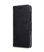 Premium Leather Case for Nokia 6 - Wallet Book Clear Type Stand (Vintage Black)