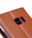 Premium Leather Case for HTC U Ultra - Wallet Book Clear Type Stand (Brown CH)