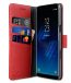 Melkco Premium Leather Case for Samsung Galaxy S8 - Wallet Book Clear Type Stand ( Red LC )