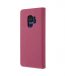 Melkco Fashion Cocktail Series Cross Pattern Premium Leather Slim Flip Type Case for Samsung Galaxy S9 - ( Peach CP )