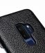Melkco Premium Leather Business Card Slot Snap On Back Cover and Handmade for Samsung Galaxy S9+ Case - ( Black LC )