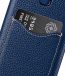 Melkco Premium Leather Business Card Slot Snap On Back Cover and Handmade for Samsung Galaxy S9+ Case - ( Dark Blue LC )