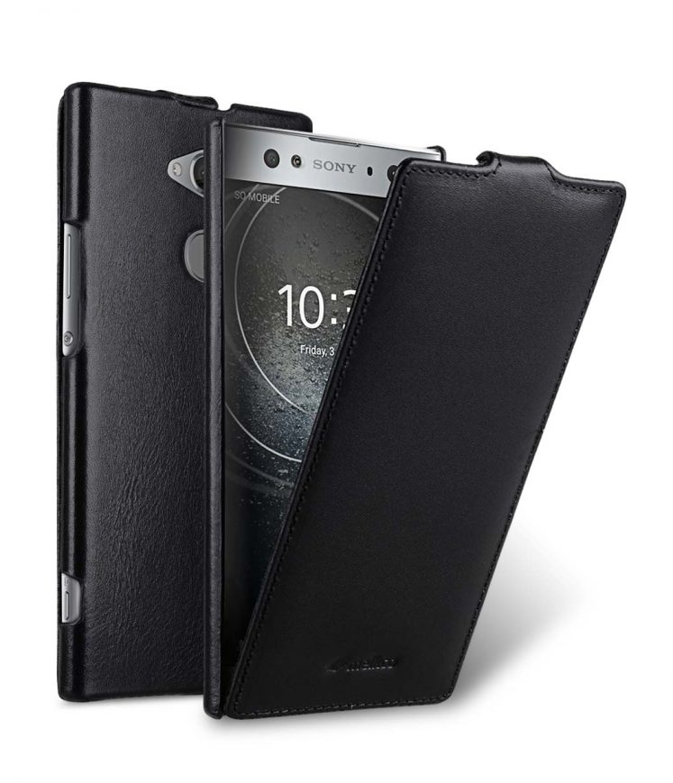 Premium Leather Case for Sony Xperia XA2 Ultra - Jacka Type - Black