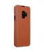 Melkco Premium Cow Leather Flip Down Vertical with Buckle Closure and Handmade for Samsung Galaxy S9 Case - Jacka Type ( Brown )