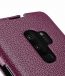 Melkco Premium Cow Leather Flip Down Vertical with Buckle Closure and Handmade for Samsung Galaxy S9+ Case - Jacka Type ( Purple LC )