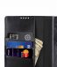 Melkco Wallet Book Series Premium Leather Wallet Book Clear Type Stand Case for Sony Xperia XA2 Ultra - ( Black )