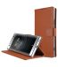 Melkco Premium Cow Leather Flip Folio Wallet Cover with Kickstand, Magnetic Closure, Card Slot, Side Pocket and Handmade for Sony Xperia XA2 Ultra