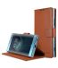 Melkco Wallet Book Series Crazy Horse Premium Leather Wallet Book Clear Type Stand Case for Sony Xperia XA2 - ( Brown CH )