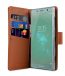 Melkco Premium Leather Case for Sony Xperia XZ2 Compact - Wallet Book Clear Type Stand ( Brown )