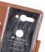 Melkco Premium Leather Case for Sony Xperia XZ2 Compact - Wallet Book Clear Type Stand ( Brown )