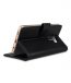 Premium Leather Case for Samsung Galaxy S9 Plus - Wallet Book Clear Type Stand - Black