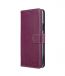 Melkco Premium Cow Leather Flip Folio Wallet Cover with Kickstand, Magnetic Closure, Card Slot, Side Pocket and Handmade for Samsung Galaxy S9+ Case - ( Purple LC )