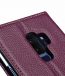 Melkco Premium Cow Leather Flip Folio Wallet Cover with Kickstand, Magnetic Closure, Card Slot, Side Pocket and Handmade for Samsung Galaxy S9+ Case - ( Purple LC )