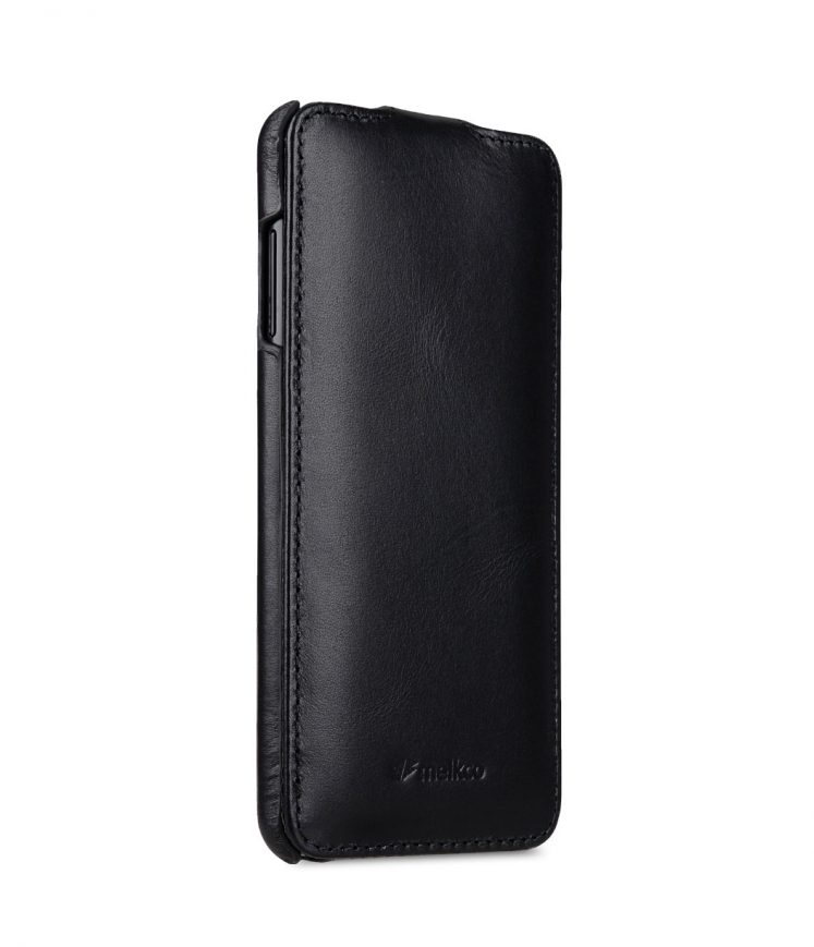 Premium Leather Case for Samsung Galaxy A8 Plus (2018) - Jacka Type - Black