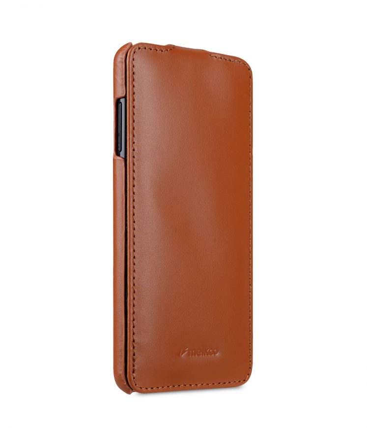 Melkco Premium Leather Case for Samsung Galaxy A8 Plus (2018) - Jacka Type (Brown CH)