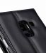 Premium Leather Case for Samsung Galaxy A8 Plus (2018) - Wallet Book Clear Type Stand - Black