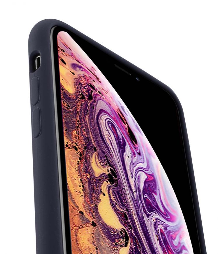 Melkco Aqua Silicone Case for Apple iPhone XS Max (6.5") - ( Dark Blue )