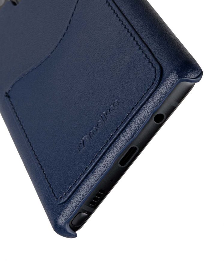 Melkco Premium Leather Card Slot Back Cover V2 for Samsung Galaxy Note 9 - ( Dark Blue )