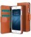 Melkco Premium Genuine Leather Case For Apple iPhone 6s / 6 (4.7") - Wallet Book Type (Traditional Vintage Brown)