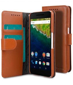 Melkco Premium Genuine Leather Case For Huawei Nexus 6P - Wallet Book Type